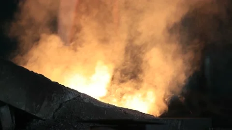 Steel Casting Processes ,Sand Casting and Centrifugal Vertica and Stock Footage 149966753