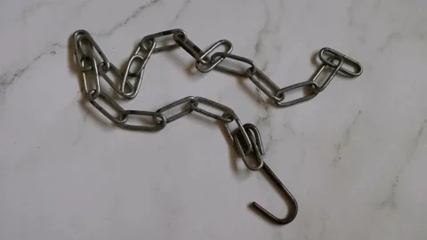 Steel Chain Stock Footage 170006281