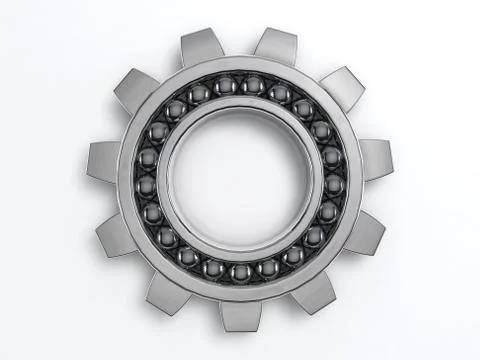 Steel cog Stock Illustration
