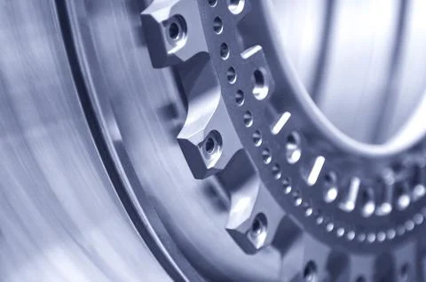 Steel component Foto stock