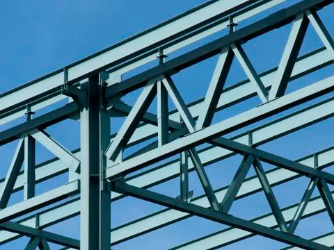 Steel construction frame Stock Photos