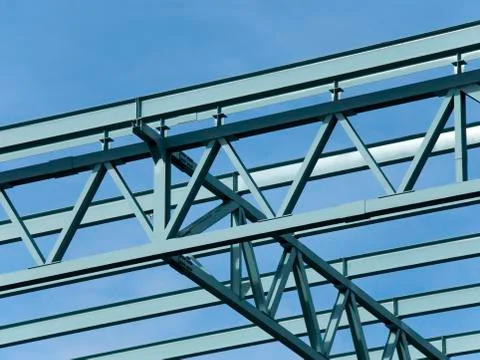 Steel construction frame Stock Photos