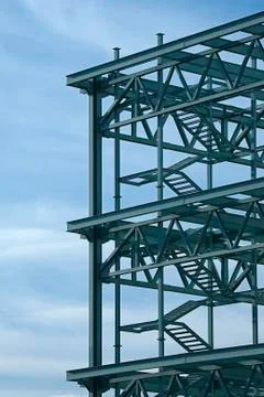 Steel construction frame Stock Photos