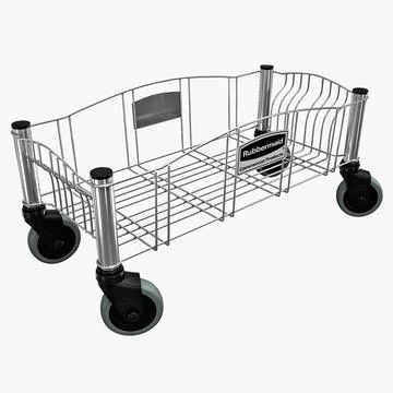 Steel Dolly for Container 3D Model