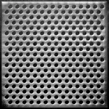 Gray metal dotted texture, gray metal background, metal grid, metal dotted  background, HD wallpaper