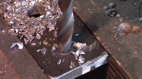 Steel drill 스톡 동영상 50417134
