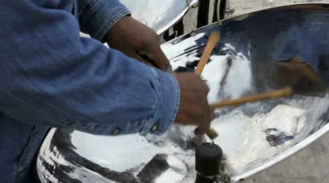 Steel Drum Player Video stock 26815969