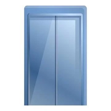 Steel elevator icon, cartoon style Ilustración de archivo