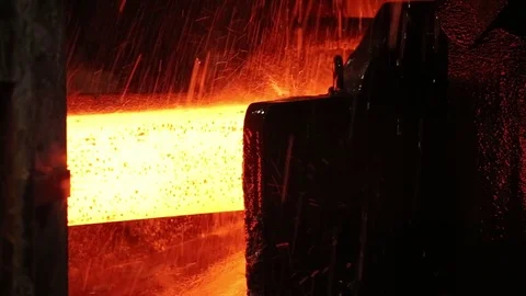 Steel feed Stock Footage 72750318