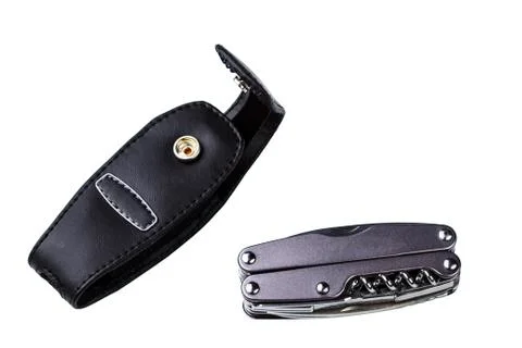 Steel folding multitool Stock Photos