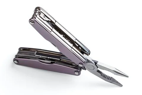 Steel folding multitool Stock Photos