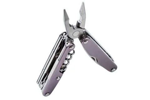 Steel folding multitool Stock Photos