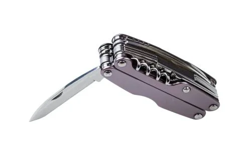 Steel folding multitool Stock Photos