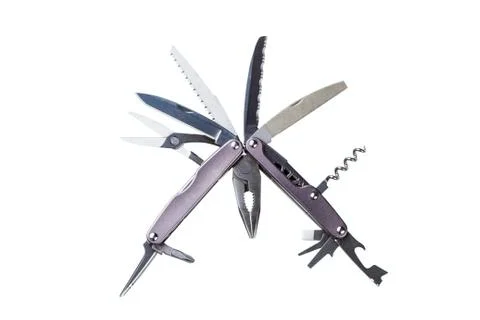 Steel folding multitool Stock Photos