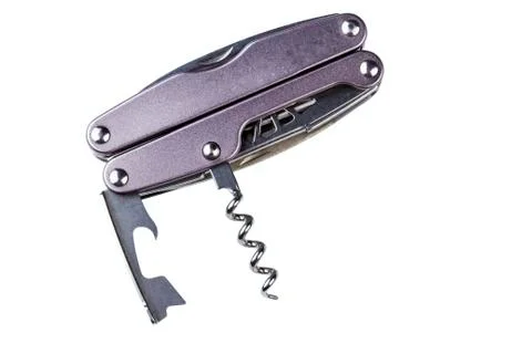 Steel folding multitool Stock Photos