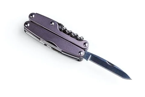 Steel folding multitool Stock Photos