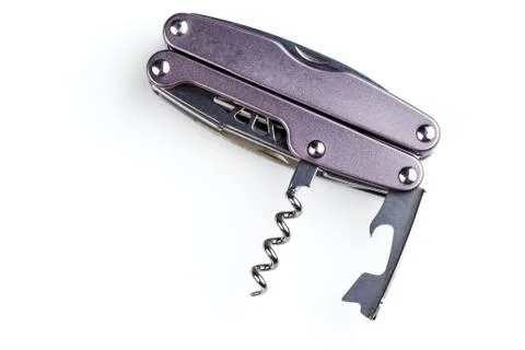 Steel folding multitool Stock Photos