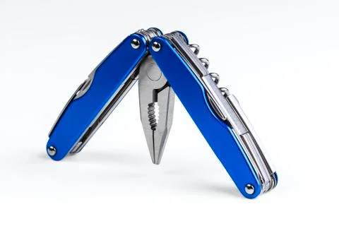 Steel folding multitool Stock Photos