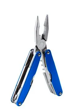 Steel folding multitool Stock Photos