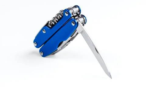 Steel folding multitool Stock Photos