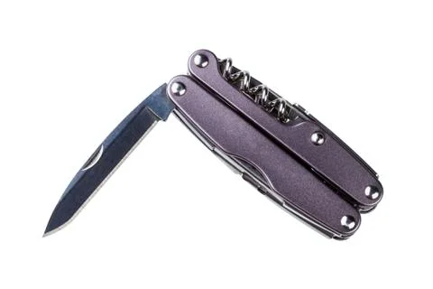 Steel folding multitool Stock Photos