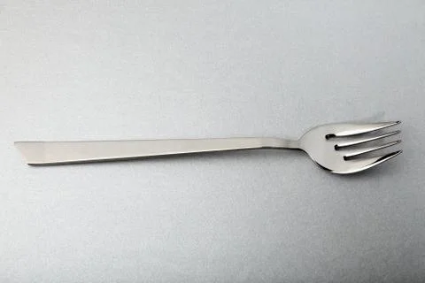 Steel fork for fish Foto stock