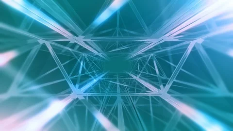 Steel frame. Graphical representation. Power line support Vídeo Stock 104161677