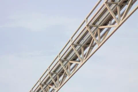 Steel frame structure is old for background Stock Photos