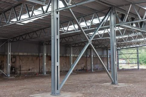 Steel frame structure Stock Photos