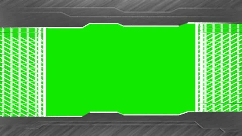 Steel gate transition on chromakey background. Metal gate opening and closing. Stock Footage 250123402