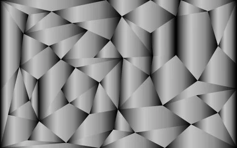 Steel gradient polygonal vector illustration Stock Illustration