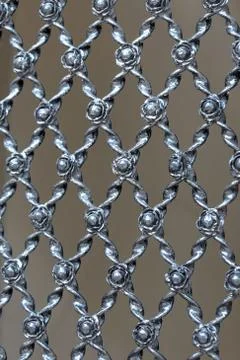 Steel grating background Stock Photos