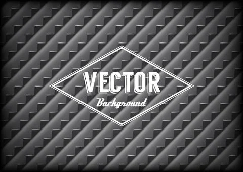 Steel grid background with sharp teeth and label Illustrazione stock