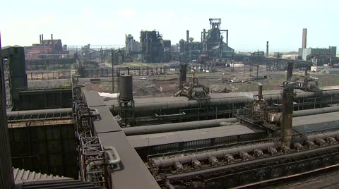Steel Mill B-Roll Stock Footage 40750514
