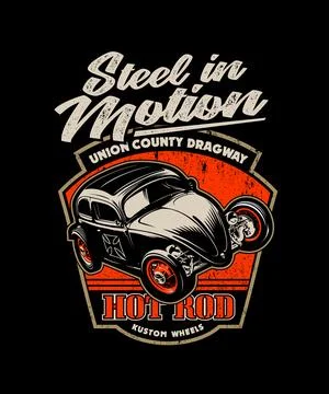 Steel in motion Stock Illustration