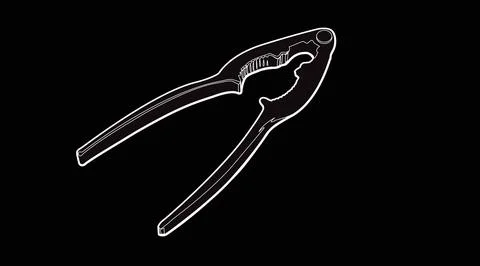 Steel Nutcracker Illustrazione stock