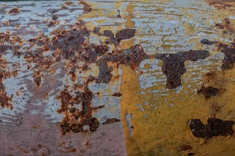 Steel pipe oxidation view Stock-Fotos
