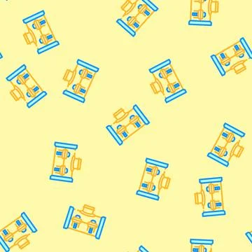 Steel pipeline vector seamless pattern Stock Illustration