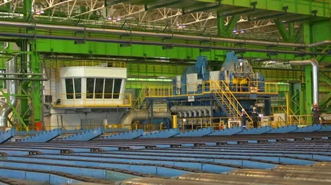 Steel production Stock Footage 12208232
