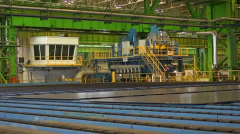 Steel production Stock Footage 12223398