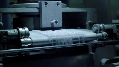 Steel production in manyfactory Stock Footage 82744094