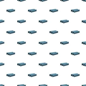 Steel profiles forming seamless pattern industrial background Stock Illustration