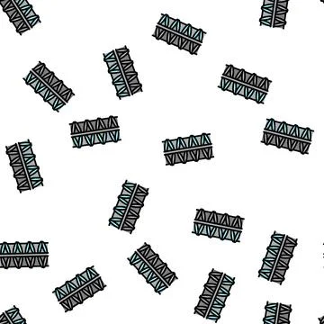 Steel rebar vector seamless pattern Stock Illustration