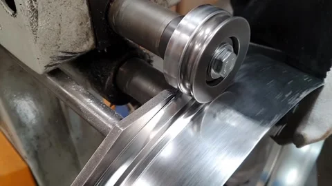 Steel rework on the swaging machine. Stock Footage 147998912