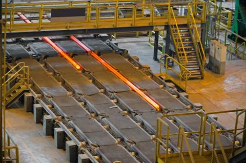 Steel rolling mill Stock Photos