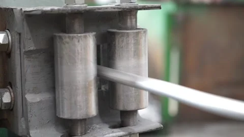 Steel round rollers for rolling wire Stock Footage 252485611