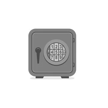Steel safe Stock Illustration