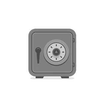 Steel safe Stock Illustration