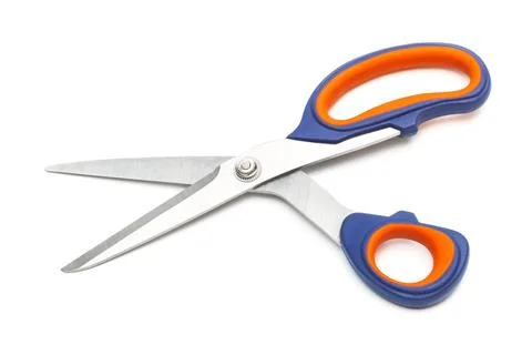 Steel scissors Foto stock