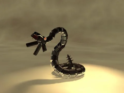 Steel snake Stock Illustration